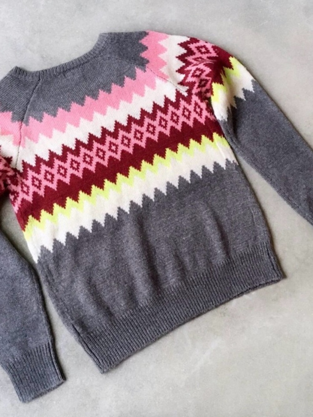 Colorful Chevron Fair Isle Crew Neck - Mossimo Supply Co. - Picture 4 of 7